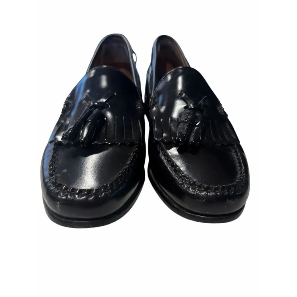 G.H. BASS & CO. Weejuns Layton Black Leather Kiltie Tassel Loafers Men’s 8.5 M